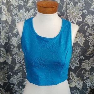 NWT Turquoise spandex fitted racerback tank top